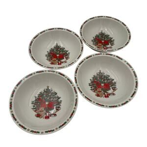 Vintage Bowls O Christmas Tree by Ten Strawberry Street Set of 4